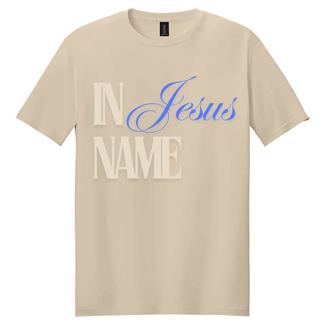 Sand "IN Jesus NAME" T-Shirt image 2