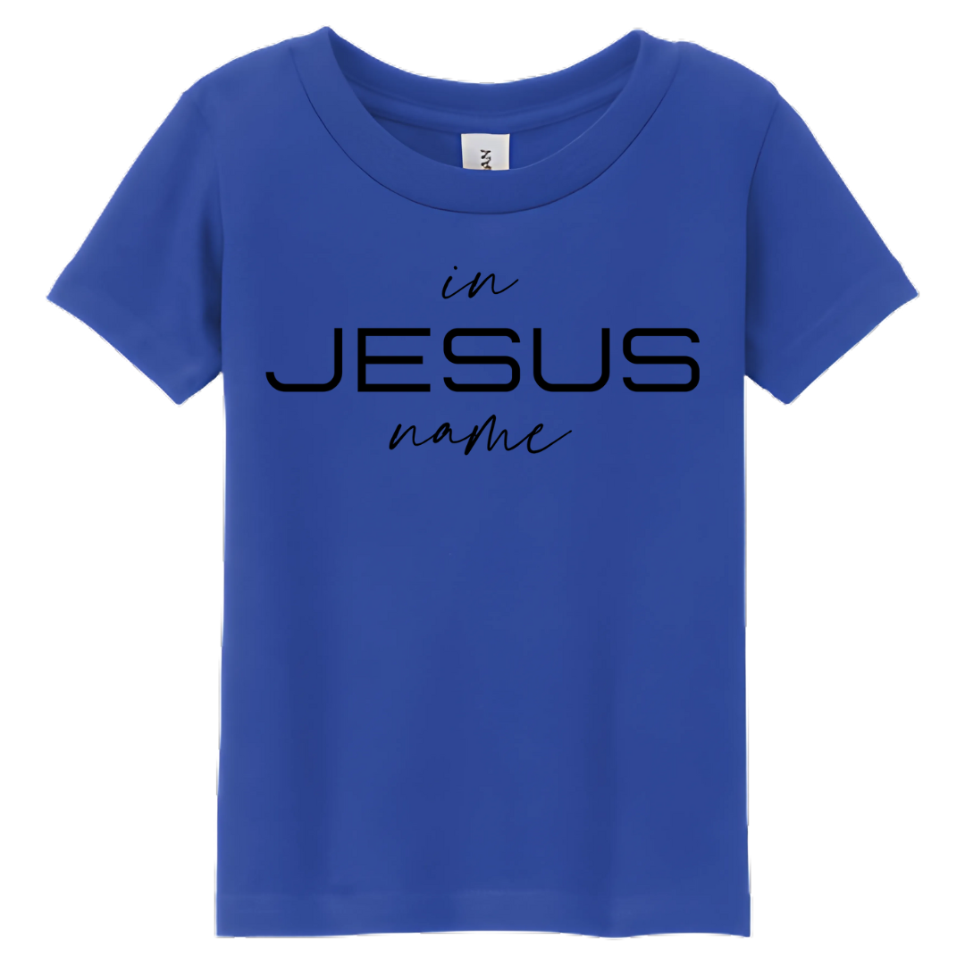Kids In Jesus Name T-Shirt (BLUE/BLACK) image 5