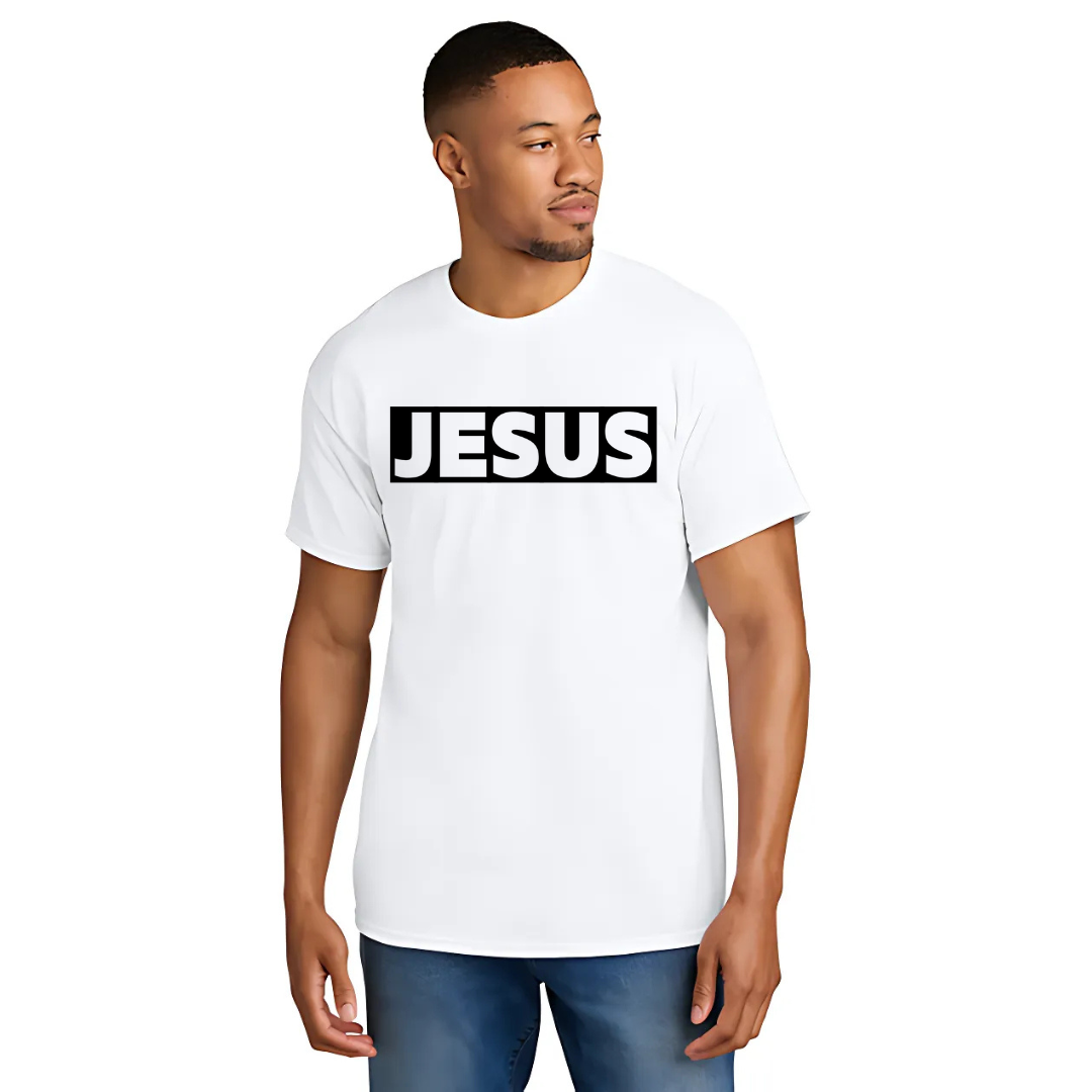 White "JESUS" T-Shirt image 0
