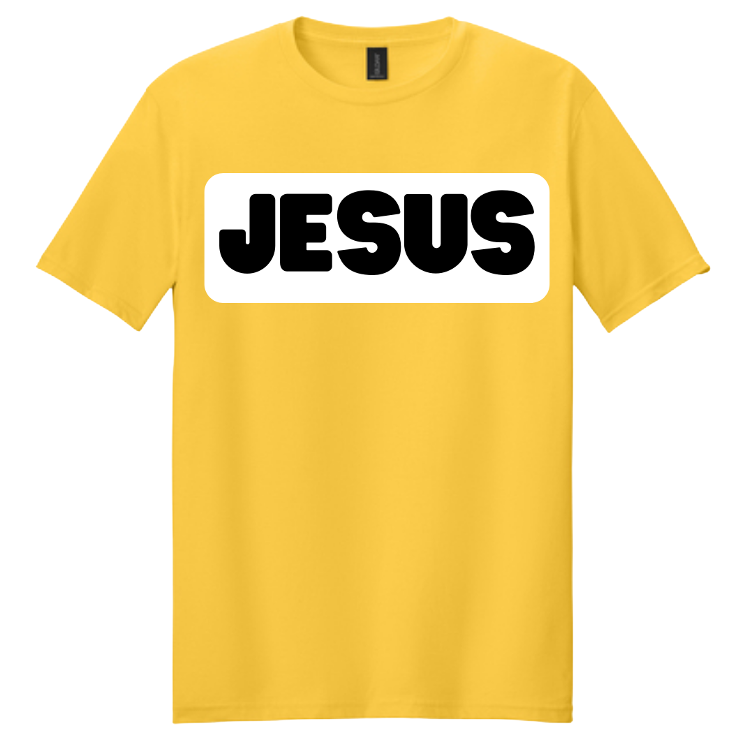 Kids Yellow "JESUS" T-Shirt image 3