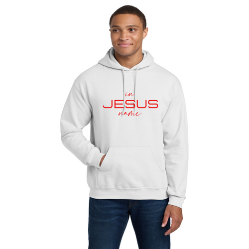 In Jesus Name Hoodie (RED LETTERS) | In Jesus Name