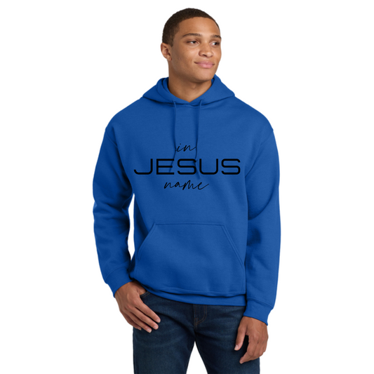 In Jesus Name Hoodie (BLACK LETTERS) image 0