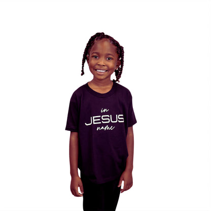 Kid In Jesus Name T-Shirt (BLACK/WHITE) image 0