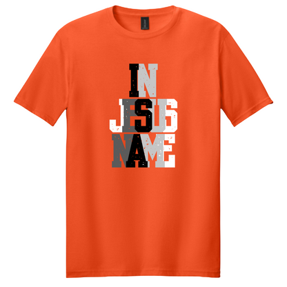 Kids Orange "IN JESUS NAME" T-Shirt image 3
