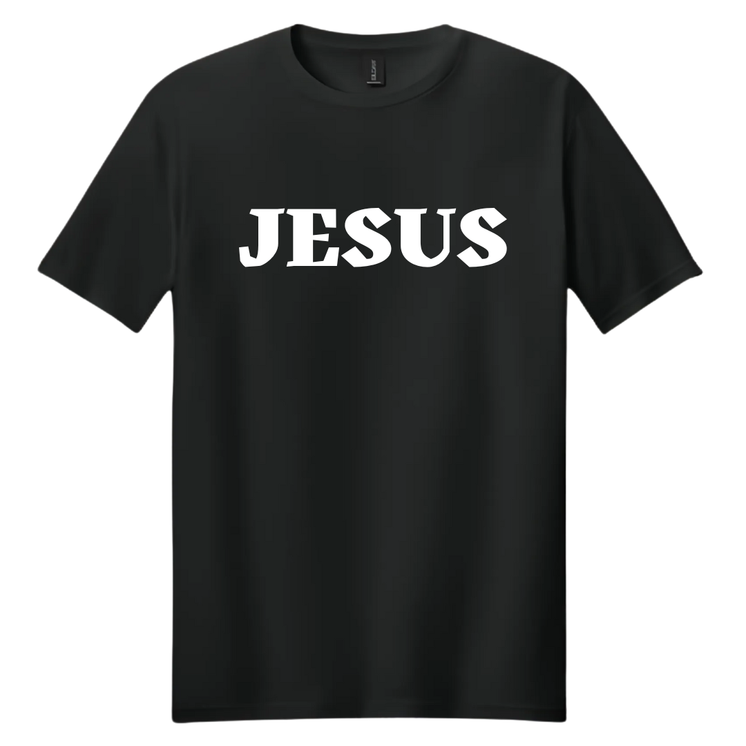 Black "JESUS" T-Shirt image 1