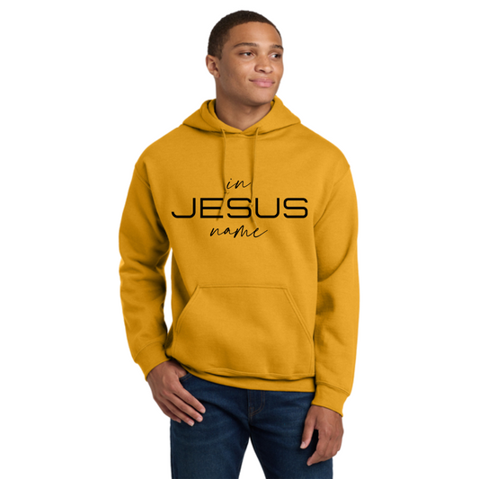 In Jesus Name Hoodie (BLACK LETTERS) image 0