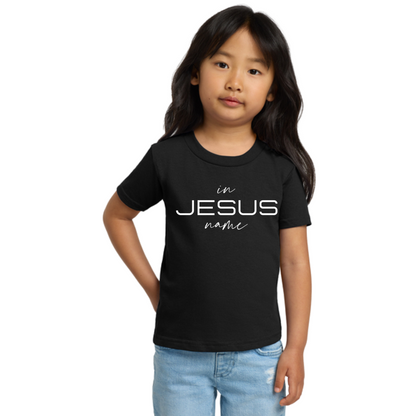 Kid In Jesus Name T-Shirt (BLACK/WHITE) image 3