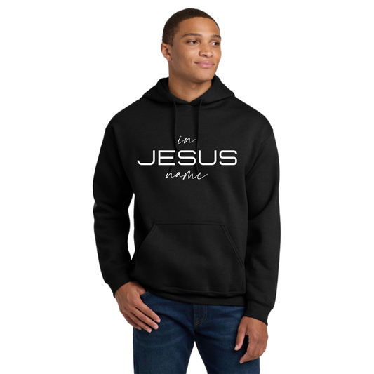 In Jesus Name Hoodie (WHITE LETTERS) image 0