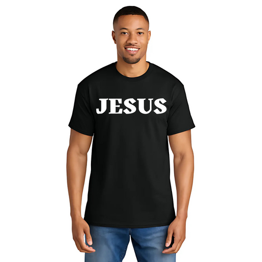 Black "JESUS" T-Shirt image 0